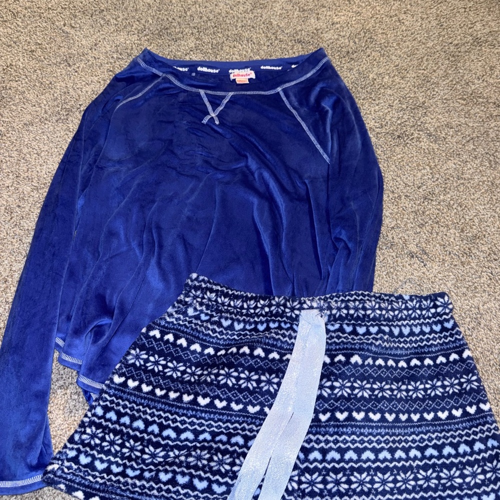 Pillow Talk Blue Pajama Set
